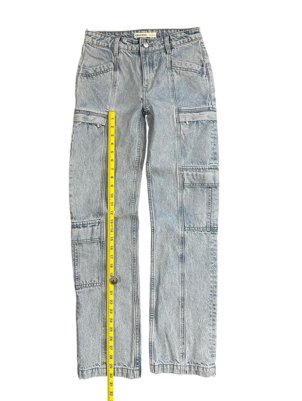 Grlfrnd Jeans Naomi Low Rise Slim Cargo